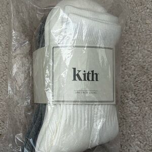 kith crew socks in earth tones